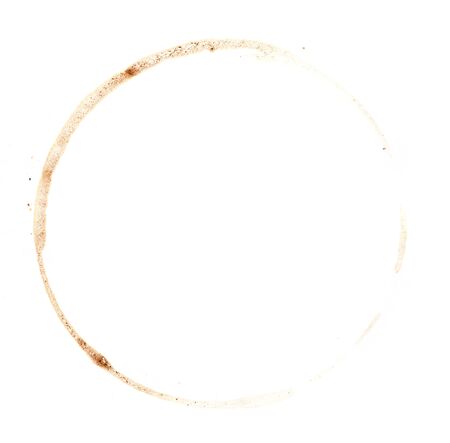 Spot of coffee isolated on white background .の写真素材