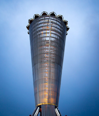 Shymkent, Kazakhstan - May 9, 2017: Baiterek building in Independence Park .のeditorial素材