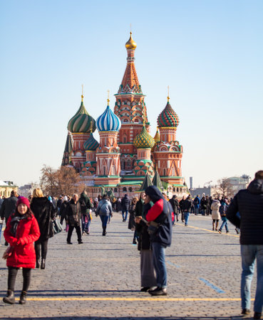 MOSCOW, RUSSIA - MARCH 24, 2018: The Red Square in Moscowのeditorial素材