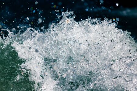 Stormy waves in the ocean as a background