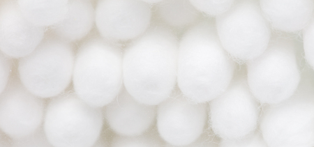 White eared cotton swabs as a background. Macroの写真素材