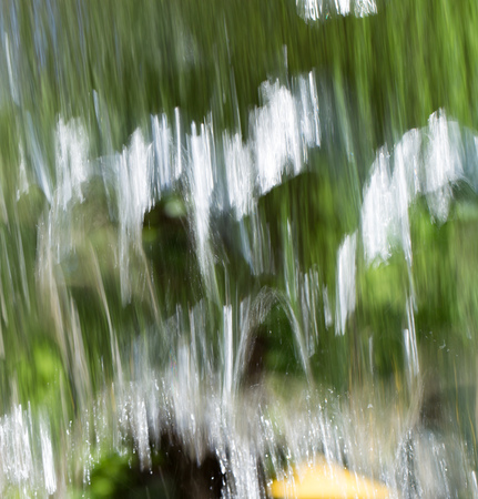 Wall of moving water in nature as background .の写真素材