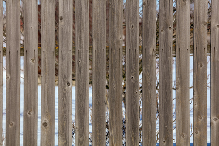 Old fence of wooden boards as background .の写真素材