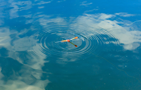 Float for catching fish on the surface of water .の写真素材