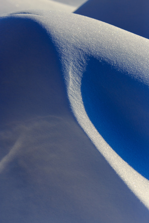 Cold snow on nature in winter as background .の写真素材