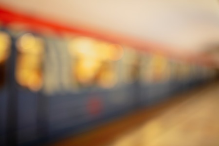 Bokeh in the subway as an abstract background .の写真素材