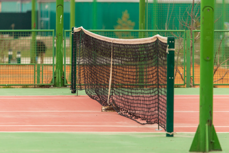 Grid on the tennis court as a background .の写真素材