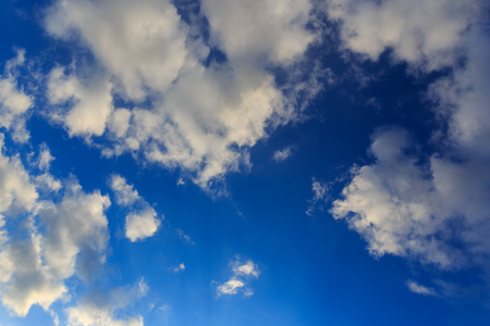 Clouds against blue sky as abstract background .