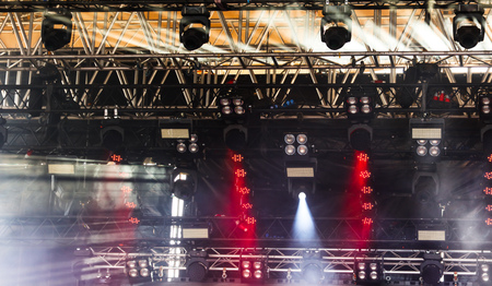 Light on the stage as an abstract background .