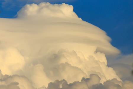 Clouds after rain before sunset as a background .の写真素材