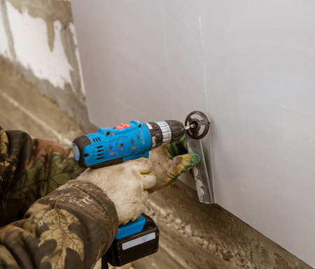 Thermal insulation of walls in the house foam .の写真素材