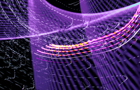 Lights in motion at night as an abstract background.