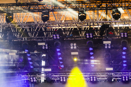Light on the stage as an abstract background .