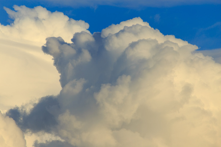 Clouds after rain before sunset as a background .の写真素材