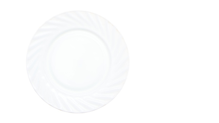 Plate isolated on white background .の写真素材