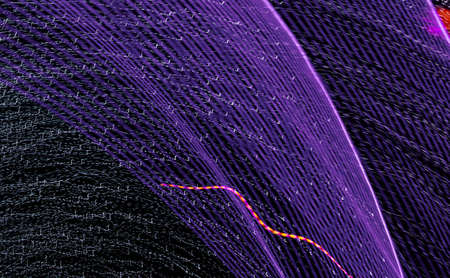 Lights in motion at night as an abstract background.の写真素材