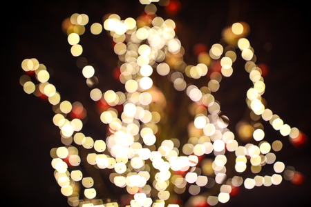 Lights of night bokeh as abstract background. Texture