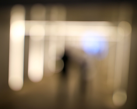 Bokeh in the mall as an abstract background. Texture