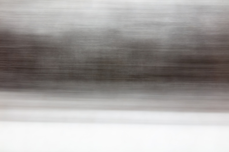 Nature in winter in motion with a car window .の写真素材