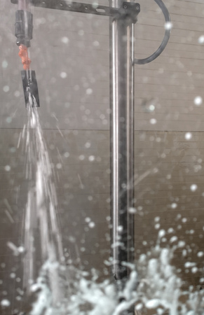 Glass auto on car wash as abstract background .の写真素材