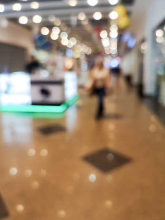 norBokeh in the store as an abstract background.の写真素材