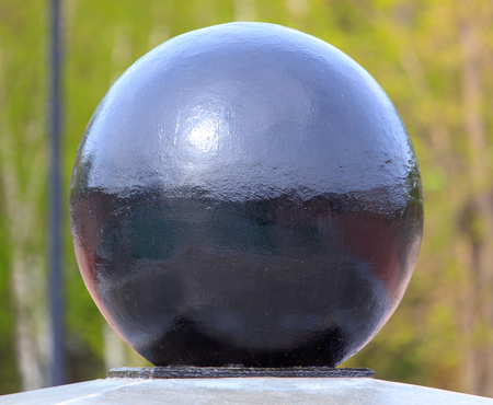 Concrete ball in the park .の写真素材