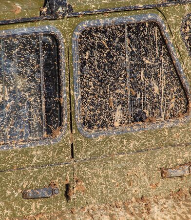 Dirt on car glass as abstract background.の写真素材