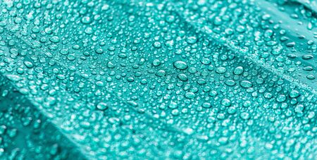 Raindrops on a tent as an abstract background .の写真素材