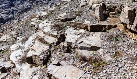 Rocks in the mountains as background .の写真素材