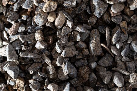 Crushed sand at a construction site. Abstract background.