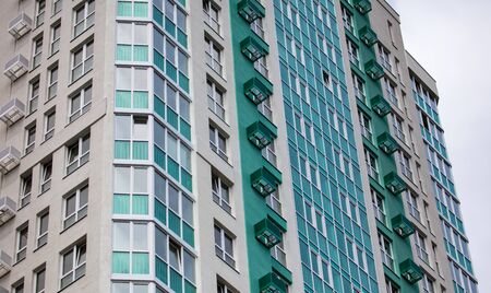 Windows of a new apartment building.の写真素材