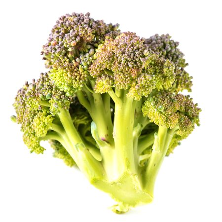 Broccoli cabbage isolated on a white background.の写真素材
