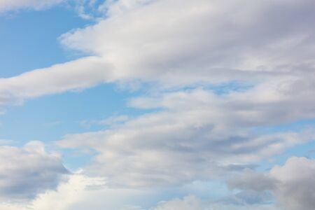 Clouds in the sky at sunset as a background.