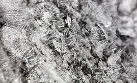 White snowflakes as abstract background. Macro