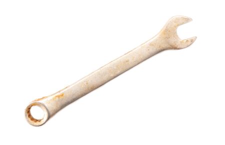 Adjustable wrench isolated on a white background.の写真素材
