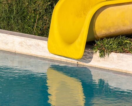 Blue water in the pool of the water park. Resortの写真素材