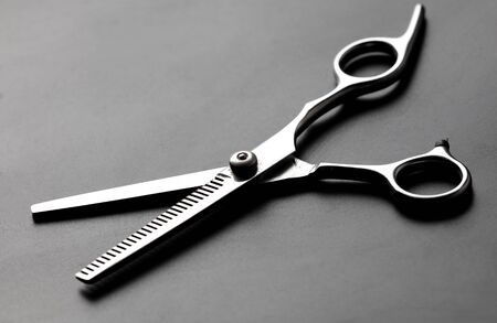 Scissors for haircuts. Professional tool.