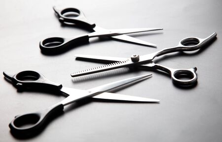 Scissors for haircuts. Professional tool.の写真素材
