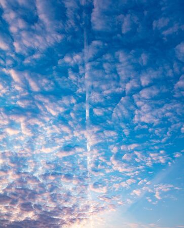 Colorful clouds at dawn of the sun.の写真素材