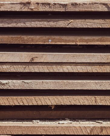 Construction site wooden planks as abstract background.