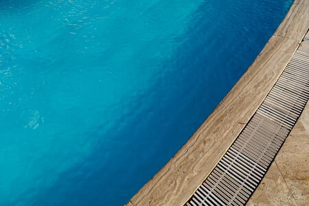 Pool at the resort. Blue water