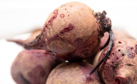 Boiled red beets for cooking. Useful root vegetable
