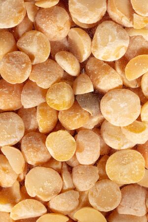 Close up of yellow dry peas as a background. Macroの写真素材
