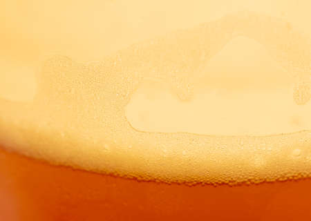 Close-up of foam in beer as abstract background. Textureの写真素材