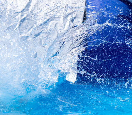 Splashes of water as an abstract background. Textureの写真素材