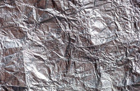 Crumpled foil as an abstract background. Texture