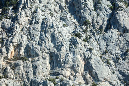 Stone rock in the mountains as an abstract background. Textureの写真素材