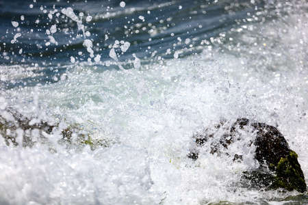 Splashing water in the sea as an abstract background. Texture