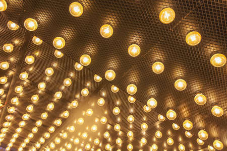 Lanterns on the ceiling as an abstract background. Textureの写真素材