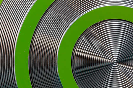 The bottom of a metal frying pan as an abstract background. Close-upの写真素材